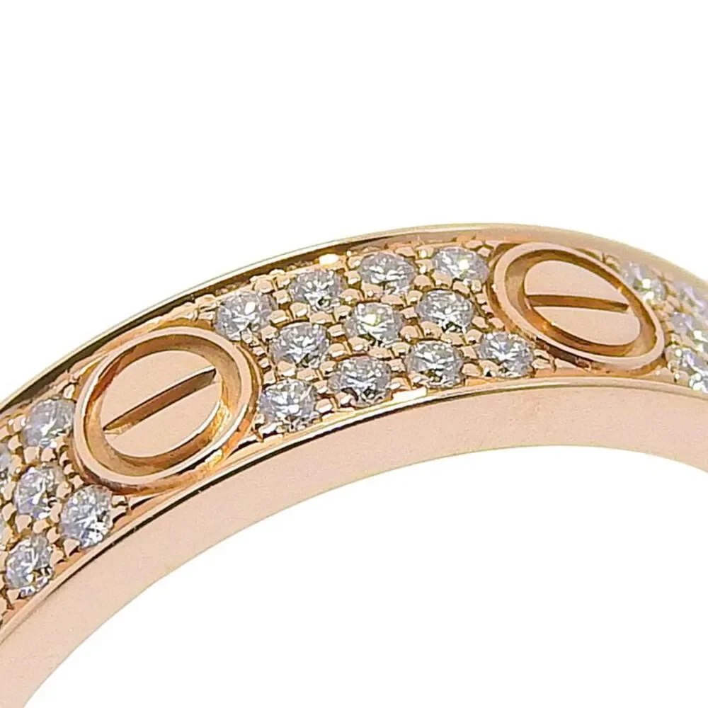 Cartier Mini Love Ring Au750 Diamond Ring Size 8